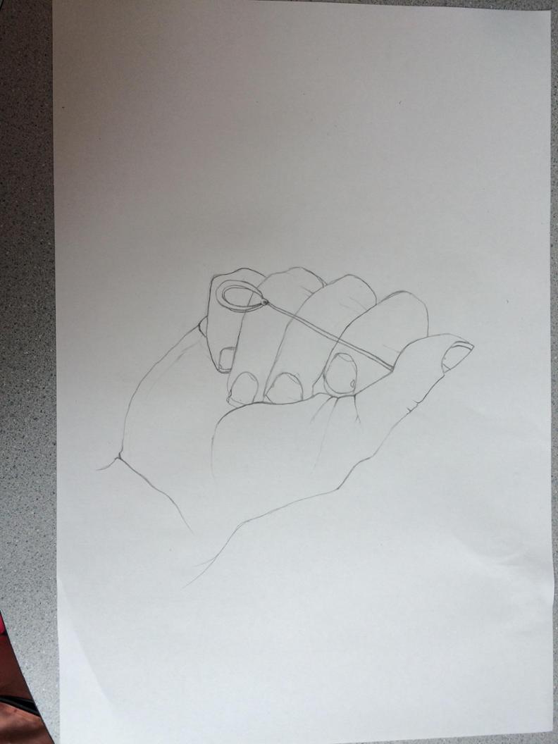 Simple Hand Contour Simple Contour Line Drawings Hand