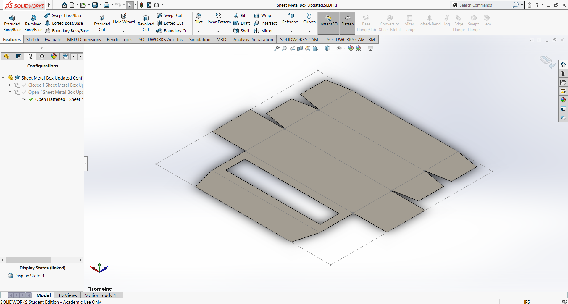 Solidworks Example Drawing Box How To Draw Sheet Metal Box In Solidworks