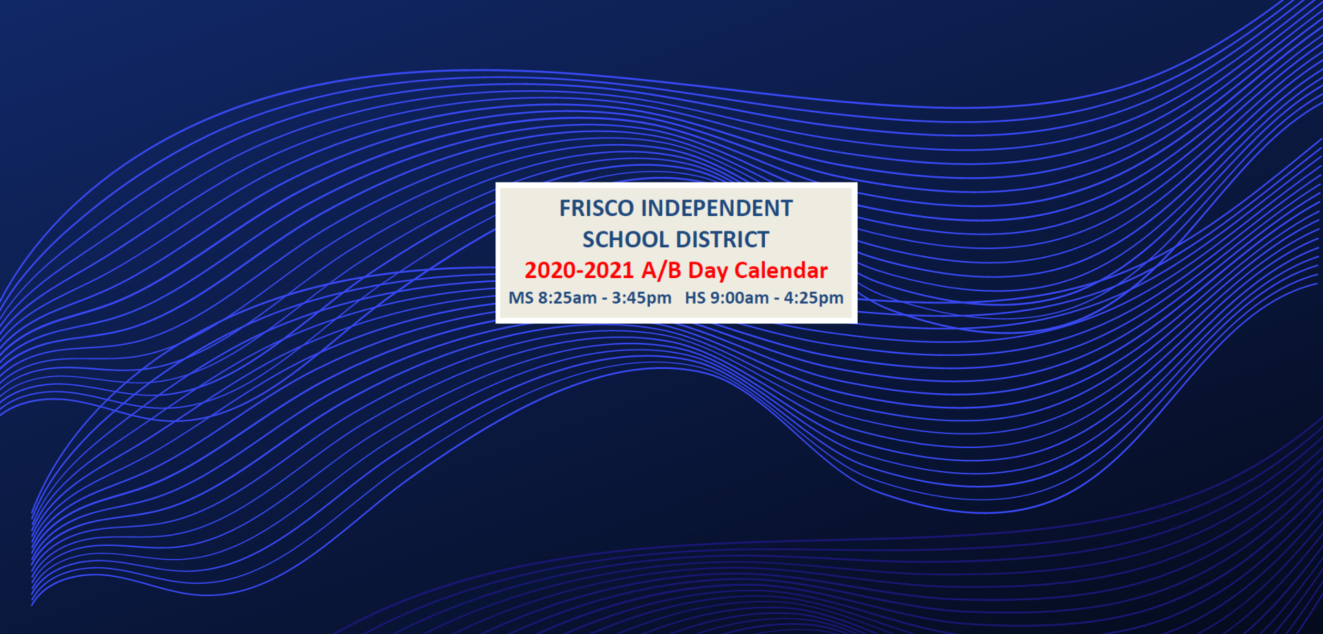 Fisd A B Day Calendar Bulb frisco isd ab calendar 2021