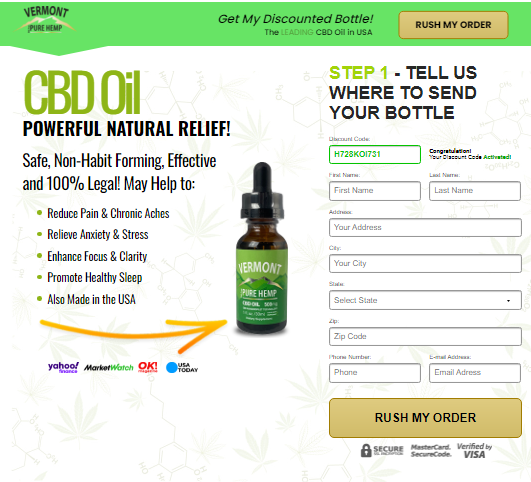 Vermont Pure Hemp CBD Oil | bulb